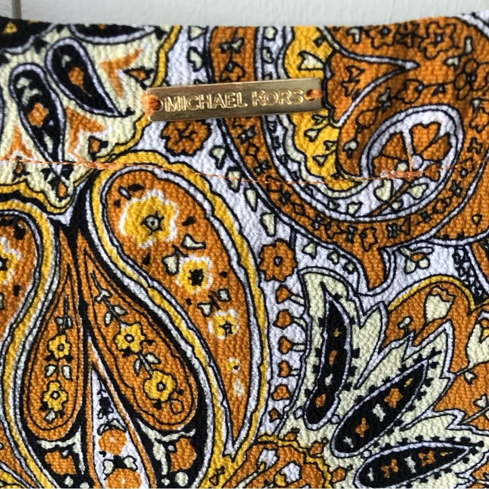 NWT MICHAEL Michael Kors Marigold Paisley Blouse Size Small - Picture 3 of 8